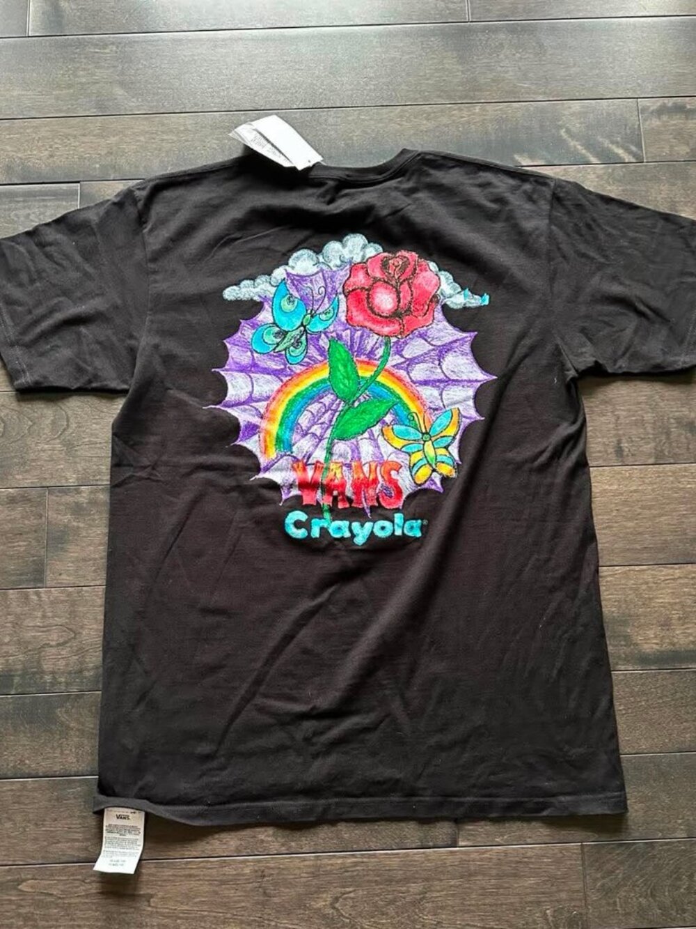 Vans x Crayola Tshirt Colab - new with tags